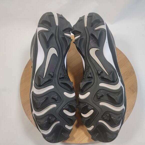 Nike Alpha Fast Flex Baseball Sneakers Shoes Men 13 Black White - Picture 10 of 14